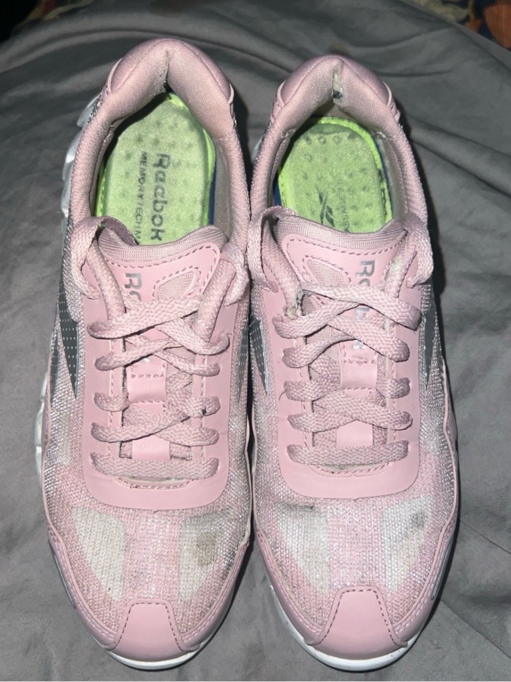 REEBOK ZIG PULSE WORK WOMEN’S SAFETY SHOE//PINK SILVER & WHITE//SIZE 6 WIDE